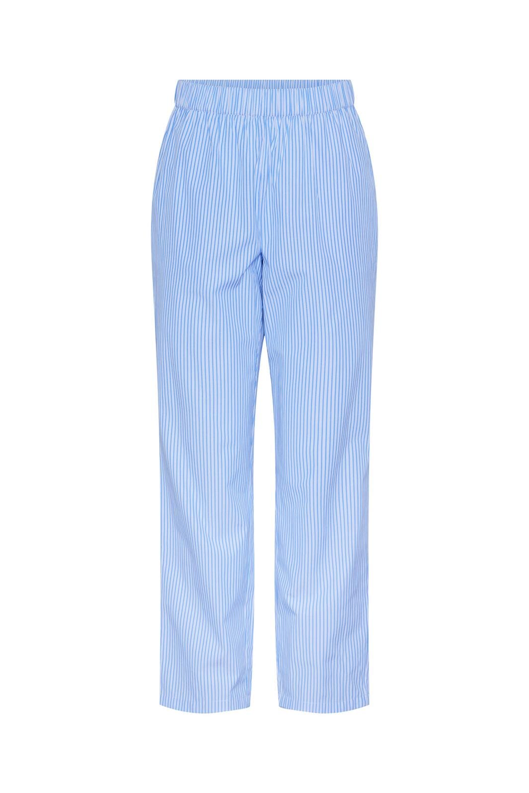 PCHolly HW Pants Jit Cornflower blue ByJulie