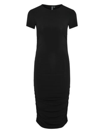 Pieces Madison Ruching dress - Black
